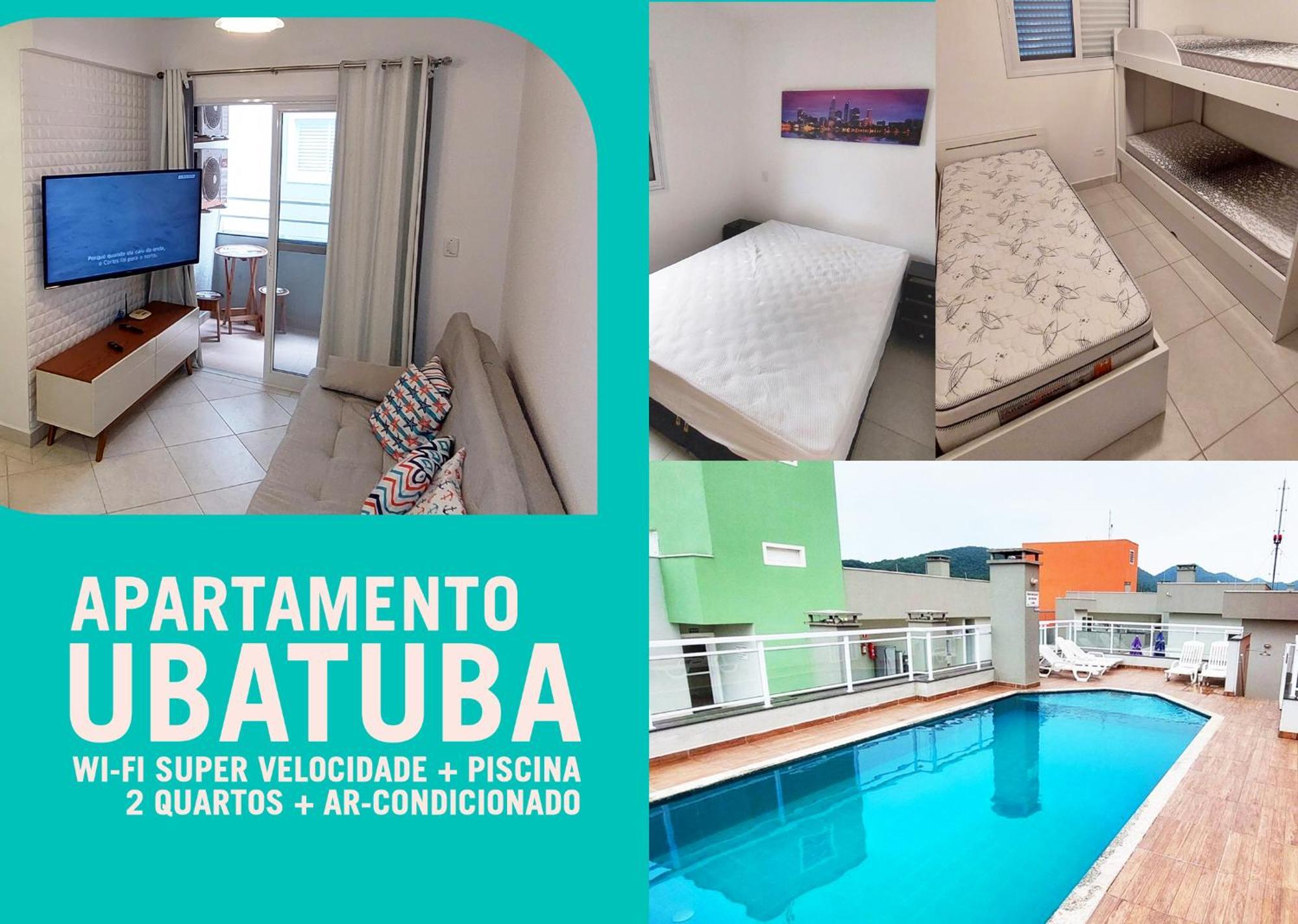 Apartamento Ubatuba Itagua - Ar - Wifi エクステリア 写真
